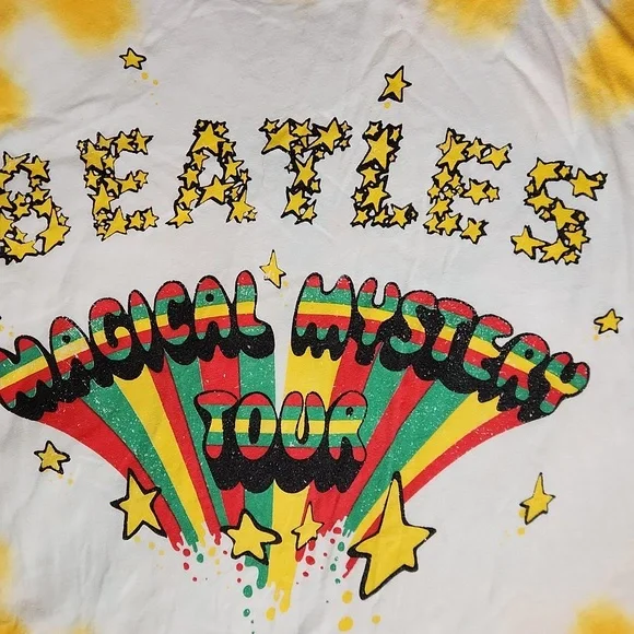 The Beatles Magical Mystery Tour TieDye Cotton Tshirt - Picture 3 of 4